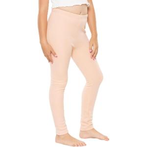 image:imageGirls Cotton Leggings Footless Stretch Leggings for Girls Soft Durable Kids Pants Toddler Youth Sizes 216Beige Fleece