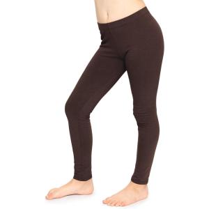 image:imageGirls Cotton Leggings Footless Stretch Leggings for Girls Soft Durable Kids Pants Toddler Youth Sizes 216Brown