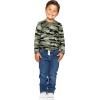 image:imageSTRETCH IS COMFORT Boys Oh So Soft Long Sleeve Top Crew Neck  416Green Camouflage