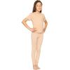 image:imageSTRETCH IS COMFORT Girls 2 Piece Hoodie Short Sleeve Long Sleeve Crew Neck Top and Leggings Set Kids Thermals Underwear SetBeige