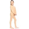 image:imageSTRETCH IS COMFORT Girls 2 Piece Hoodie Short Sleeve Long Sleeve Crew Neck Top and Leggings Set Kids Thermals Underwear SetBeige