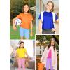 image:imageSTRETCH IS COMFORT Girls 2 Piece Hoodie Short Sleeve Long Sleeve Crew Neck Top and Leggings Set Kids Thermals Underwear SetKelly Green