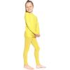 image:imageSTRETCH IS COMFORT Girls 2 Piece Hoodie Short Sleeve Long Sleeve Crew Neck Top and Leggings Set Kids Thermals Underwear SetYellow