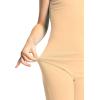 image:imageSTRETCH IS COMFORT Girls Biketard Tank Ankle Length Unitard amp Long Sleeve Unitard  Soft Stretch One Piece  416Beige