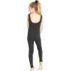 image:imageSTRETCH IS COMFORT Girls Biketard Tank Ankle Length Unitard amp Long Sleeve Unitard  Soft Stretch One Piece  416Black