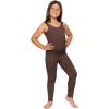 image:imageSTRETCH IS COMFORT Girls Biketard Tank Ankle Length Unitard amp Long Sleeve Unitard  Soft Stretch One Piece  416Brown