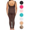 image:imageSTRETCH IS COMFORT Girls Biketard Tank Ankle Length Unitard amp Long Sleeve Unitard  Soft Stretch One Piece  416Brown