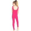 image:imageSTRETCH IS COMFORT Girls Biketard Tank Ankle Length Unitard amp Long Sleeve Unitard  Soft Stretch One Piece  416Hot Pink