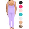 image:imageSTRETCH IS COMFORT Girls Biketard Tank Ankle Length Unitard amp Long Sleeve Unitard  Soft Stretch One Piece  416Lavender