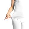 image:imageSTRETCH IS COMFORT Girls Biketard Tank Ankle Length Unitard amp Long Sleeve Unitard  Soft Stretch One Piece  416White