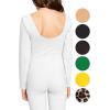 image:imageSTRETCH IS COMFORT Girls Biketard Tank Ankle Length Unitard amp Long Sleeve Unitard  Soft Stretch One Piece  416White