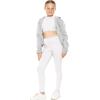 image:imageSTRETCH IS COMFORT Girls Cotton Stretch High Waisted Leggings and High Waist Biker Shorts Two Lengths to Choose  Size 414White 2 Pack