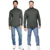 image:imageSTRETCH IS COMFORT Mens Oh So Soft Long Sleeve Top Crew Neck and Turtleneck  Small  5XCharcoal Gray