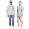 image:imageSTRETCH IS COMFORT Mens Oh So Soft Long Sleeve Top Crew Neck and Turtleneck  Small  5XHeather Gray