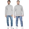 image:imageSTRETCH IS COMFORT Mens Oh So Soft Long Sleeve Top Crew Neck and Turtleneck  Small  5XHeather Gray