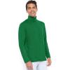 image:imageSTRETCH IS COMFORT Mens Oh So Soft Long Sleeve Top Crew Neck and Turtleneck  Small  5XKelly Green