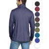 image:imageSTRETCH IS COMFORT Mens Oh So Soft Long Sleeve Top Crew Neck and Turtleneck  Small  5XNavy Blue