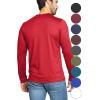 image:imageSTRETCH IS COMFORT Mens Oh So Soft Long Sleeve Top Crew Neck and Turtleneck  Small  5XRed
