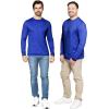 image:imageSTRETCH IS COMFORT Mens Oh So Soft Long Sleeve Top Crew Neck and Turtleneck  Small  5XRoyal Blue