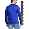 image:imageSTRETCH IS COMFORT Mens Oh So Soft Long Sleeve Top Crew Neck and Turtleneck  Small  5XRoyal Blue