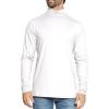 image:imageSTRETCH IS COMFORT Mens Oh So Soft Long Sleeve Top Crew Neck and Turtleneck  Small  5XWhite