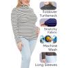 image:imageWomens Turtle Neck  Long Sleeve and Sleeveless Top  Plus Size XL7X  Tops Women White Turtleneck WomenHunter Green