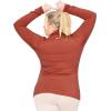 image:imageWomens Turtle Neck  Long Sleeve and Sleeveless Top  Plus Size XL7X  Tops Women White Turtleneck WomenRust