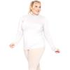 image:imageWomens Turtle Neck  Long Sleeve and Sleeveless Top  Plus Size XL7X  Tops Women White Turtleneck WomenWhite