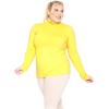 image:imageWomens Turtle Neck  Long Sleeve and Sleeveless Top  Plus Size XL7X  Tops Women White Turtleneck WomenYellow