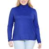 image:imageSTRETCH IS COMFORT Womens Plus Size Relaxed Long Sleeve Turtleneck  XL  7XRoyal Blue