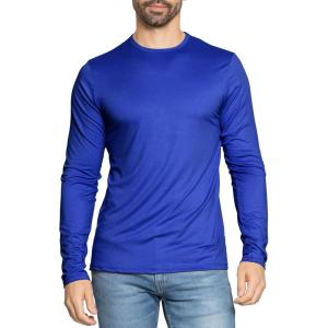 image:imageSTRETCH IS COMFORT Mens Oh So Soft Long Sleeve Top Crew Neck and Turtleneck  Small  5XRoyal Blue