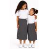image:imageGirls Long Skirt  Midi Skirt  Pencil Skirt  Cotton Stretch School Uniform Skirts Kids Size 416Charcoal Gray