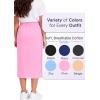 image:imageGirls Long Skirt  Midi Skirt  Pencil Skirt  Cotton Stretch School Uniform Skirts Kids Size 416Light Pink