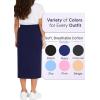image:imageGirls Long Skirt  Midi Skirt  Pencil Skirt  Cotton Stretch School Uniform Skirts Kids Size 416Navy Blue