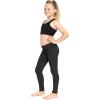 image:imageOh So Soft Girls Leggings Soft Stretch Kids Leggings for Kids Footless Breathable Ankle Length Size 216Black