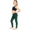 image:imageOh So Soft Girls Leggings Soft Stretch Kids Leggings for Kids Footless Breathable Ankle Length Size 216Hunter Green