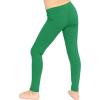 image:imageOh So Soft Girls Leggings Soft Stretch Kids Leggings for Kids Footless Breathable Ankle Length Size 216Kelly Green