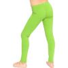 image:imageOh So Soft Girls Leggings Soft Stretch Kids Leggings for Kids Footless Breathable Ankle Length Size 216Lime Green