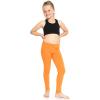 image:imageOh So Soft Girls Leggings Soft Stretch Kids Leggings for Kids Footless Breathable Ankle Length Size 216Neon Orange
