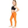 image:imageOh So Soft Girls Leggings Soft Stretch Kids Leggings for Kids Footless Breathable Ankle Length Size 216Orange