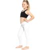 image:imageOh So Soft Girls Leggings Soft Stretch Kids Leggings for Kids Footless Breathable Ankle Length Size 216White