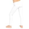 image:imageOh So Soft Girls Leggings Soft Stretch Kids Leggings for Kids Footless Breathable Ankle Length Size 216White