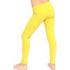 image:imageOh So Soft Girls Leggings Soft Stretch Kids Leggings for Kids Footless Breathable Ankle Length Size 216Yellow