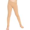 image:imageOh So Soft Girls Leggings Soft Stretch Kids Leggings for Kids Footless Breathable Ankle Length Size 216Beige