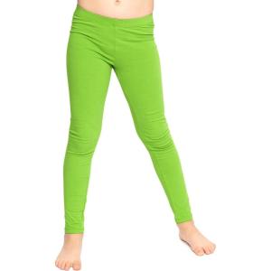 image:imageOh So Soft Girls Leggings Soft Stretch Kids Leggings for Kids Footless Breathable Ankle Length Size 216Lime Green