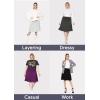 image:imageSTRETCH IS COMFORT Womens amp Plus Size Knee and Ankle Length Ruched Waist Flowy Skirt  Soft amp Lightweight  Sizes S  5XBlack