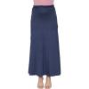 image:imageSTRETCH IS COMFORT Womens amp Plus Size Knee and Ankle Length Ruched Waist Flowy Skirt  Soft amp Lightweight  Sizes S  5XNavy Blue