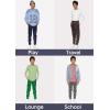 image:imageSTRETCH IS COMFORT Boys Slim Fit Jogger Play Pants  Soft PullOn Lounge Bottoms  Everyday School or Playwear  XSXLBrown