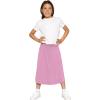 image:imageSTRETCH IS COMFORT Girls Midi Length Aline Skirt with Builtin Shorts  Size 416Lilac