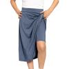 image:imageSTRETCH IS COMFORT Girls Midi Length Aline Skirt with Builtin Shorts  Size 416Light Navy